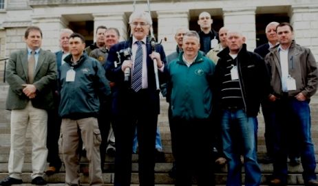 Joey O'Neill, Ciaran Bradley and John McCombe met with the Green Party at Stormont